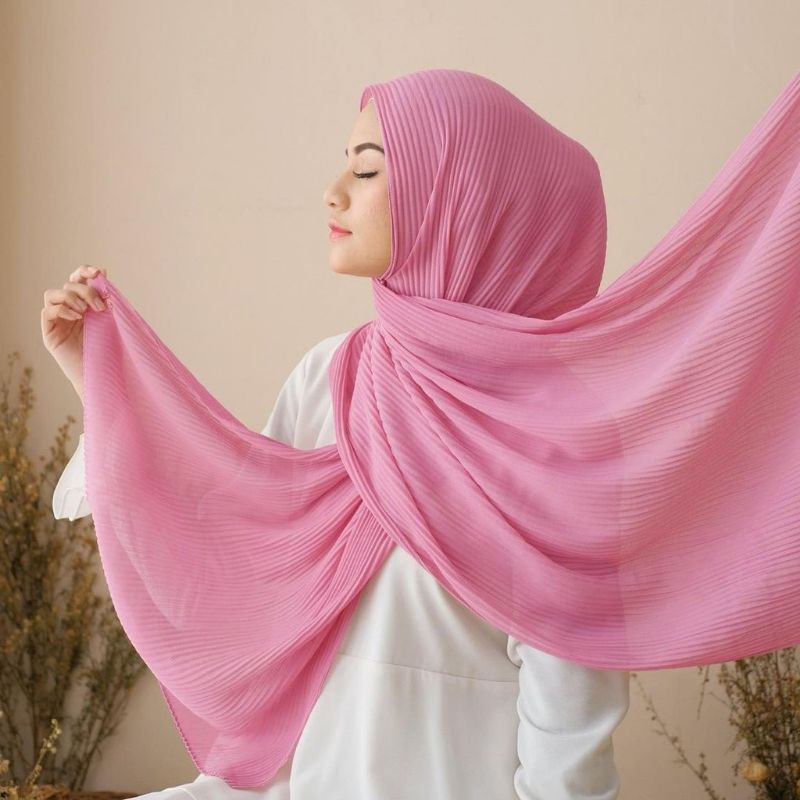 Pashmina Plisket Shawl/Pasmina Pleated Shawl/Pashmina Plisket Diamond