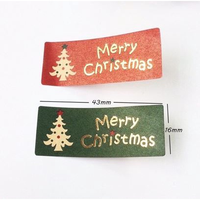 

Sticker Merry Christmas Tree Tema Natal Gold Foil