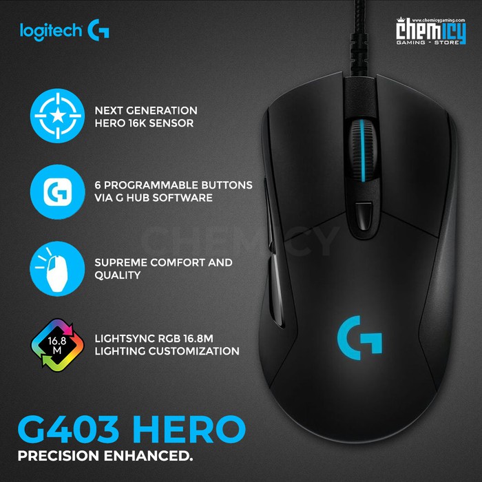 Logitech G403 Hero 16K Gaming Mouse