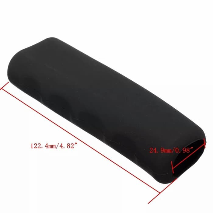 Hitam Cover Silicone Karet Sarung Hand Brake Handrem Rem Tangan Mobil