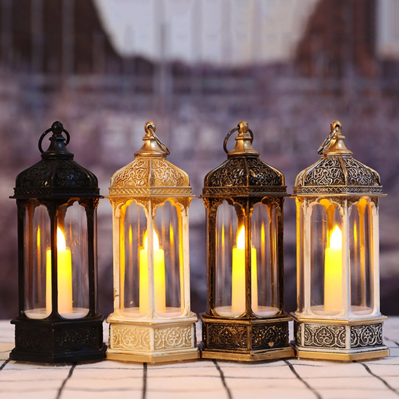Zzz Lampu Lentera Bentuk Hexagon Gaya Vintage Untuk Dekorasi Natal
