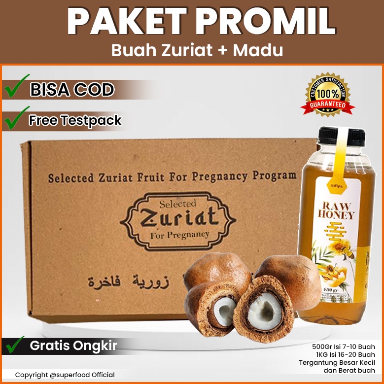 

[ORI] BUAH ZURIAT MESIR 1 KG / FREE MINI GOLD / PREMIUM ZURIAT PROMIL ASLI | PROMIL SUAMI & ISTRI