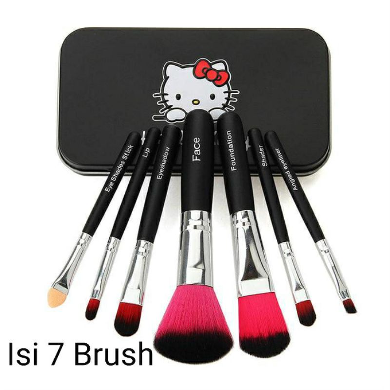 Kosmetik Make Up Brush Kuas Kaleng 7in1 Kuas Make Up Alat Kecantikan Makeup