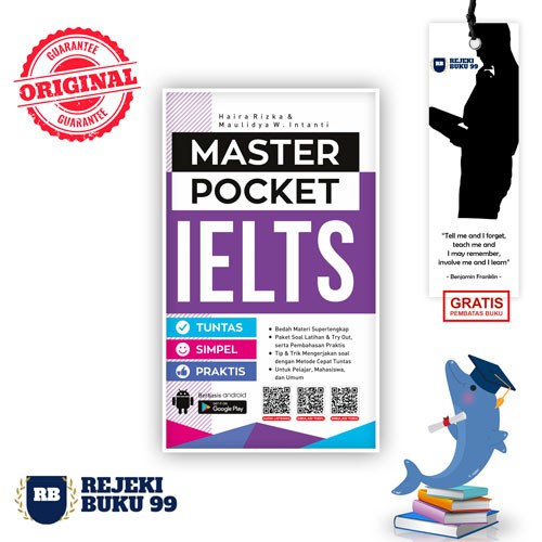 

BUKU BAHASA | MASTER POCKET IELTS ( HAIRA RIZKA & MAULIDYA W. INTANTI }