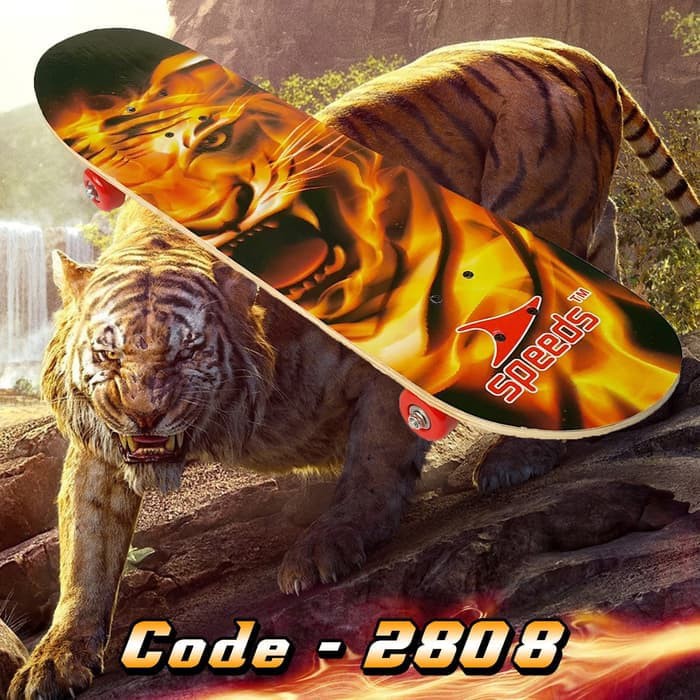 G0YANG HARGA:: Papan Luncur Skateboard FullSet Dewasa Besar Kayu Skate Board 2808 100%ORIGINAL