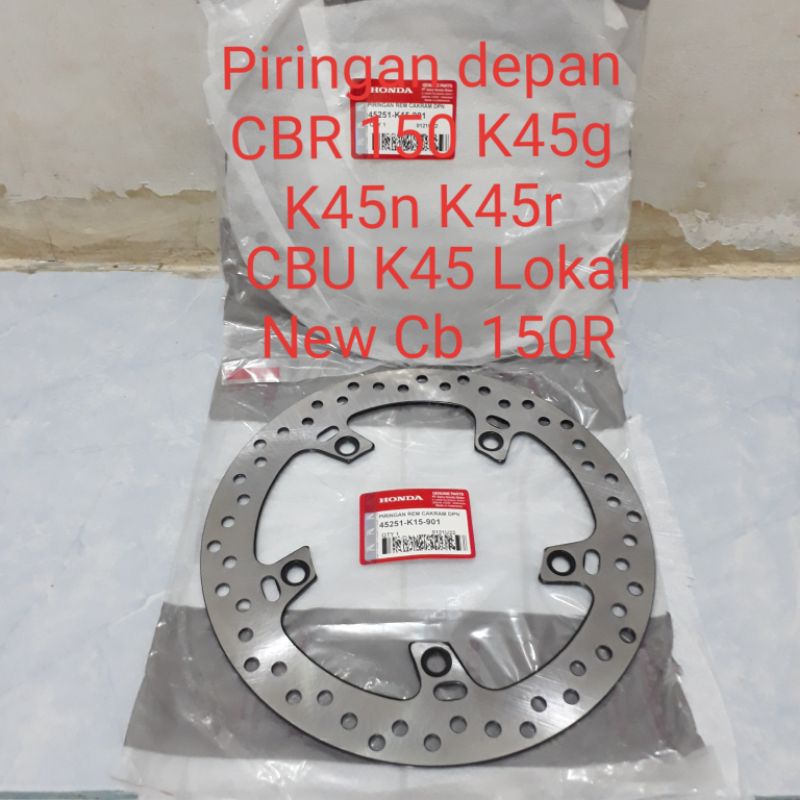 Piringan depan Cbr 150 Facelift k45g k45n k45r k45 lokal CBU New CB 150R Disc cakram CBR150 CB150