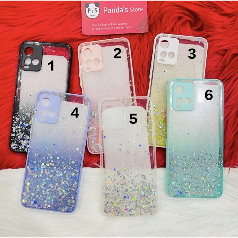 Glitter Case Vivo Y21, Y21s, Y33s, Y21T, Y21A (New) Funny Color Dengan Pelindung Kamera (PsS