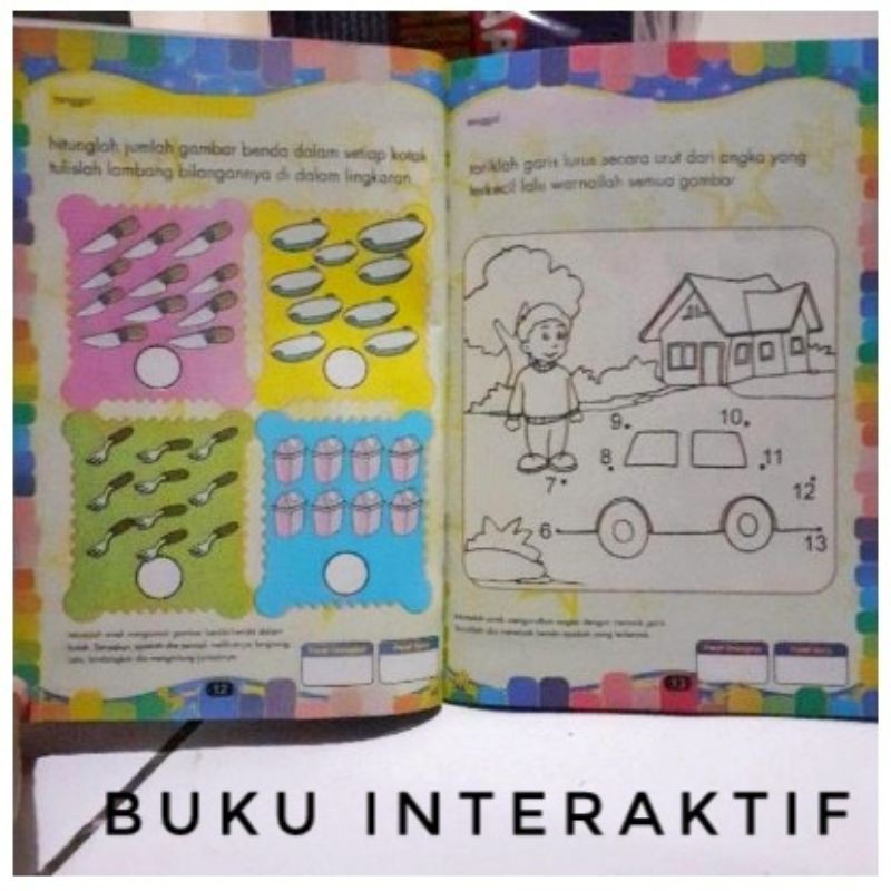 BUKU ANAK JUARA TK A DAN TK B BUKU INTERAKTIF BUKU MEWARNAI BUKU BERHITUNG BUKU MENULIS
