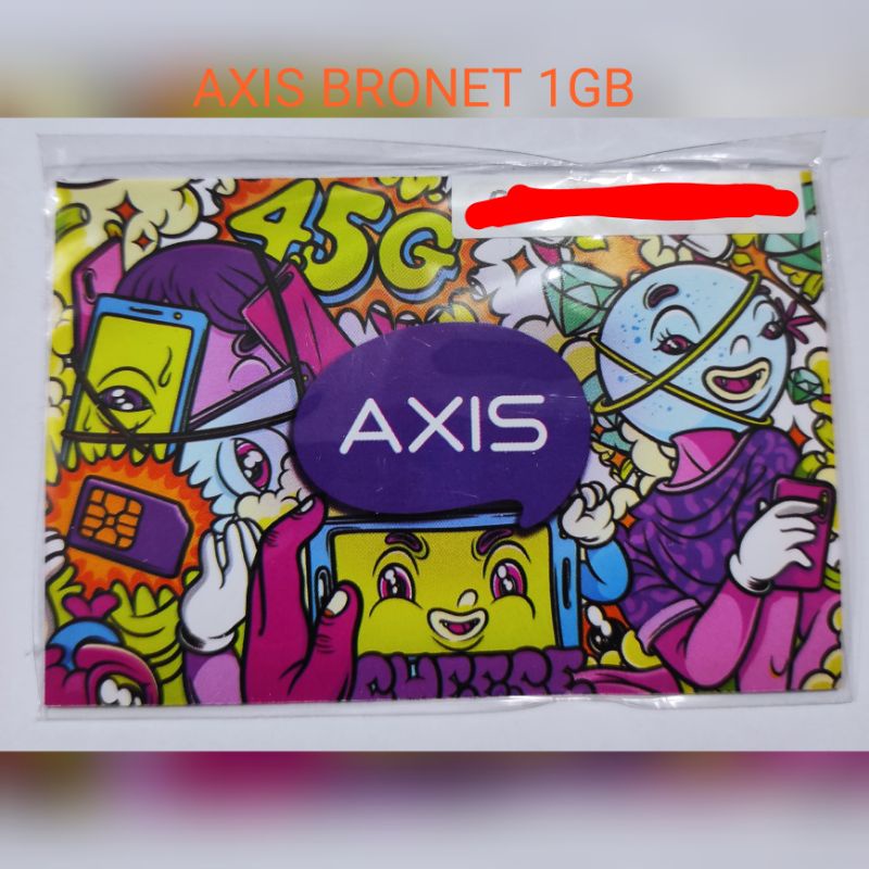 Kartu Perdana Axis 3GB Bronet AXIS 3GB