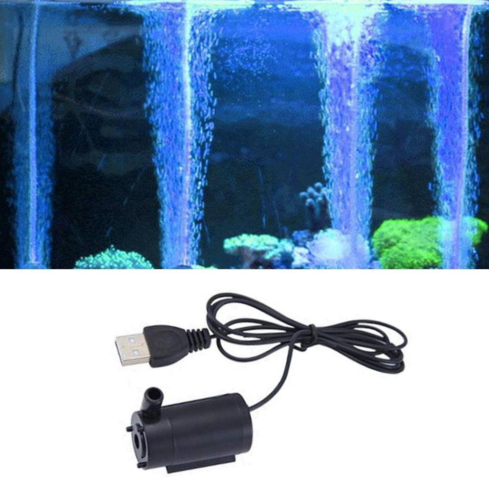 Pompa Air Submersible Mini Warna Hitam Dengan Kabel USB FEFARM