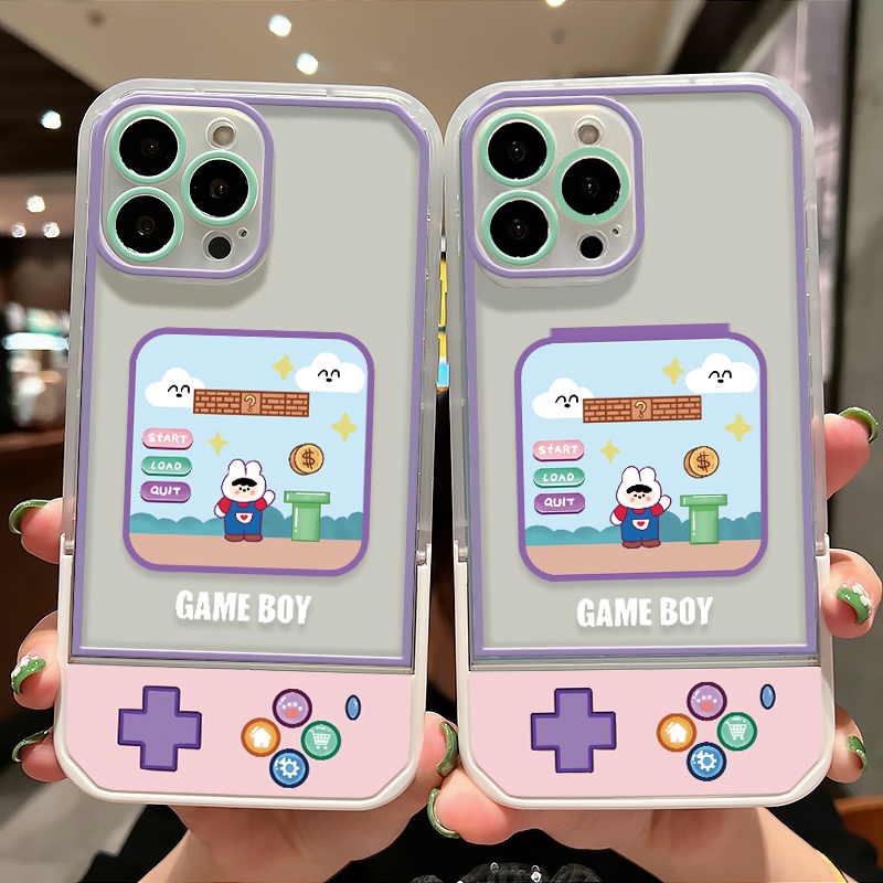 Soft Case Silikon Tpu Transparan Motif Kelinci Untuk Iphone 11 12 13 Pro MAX 7 8 Plus XR X 6 6s Plus SE 2020 XS MAX