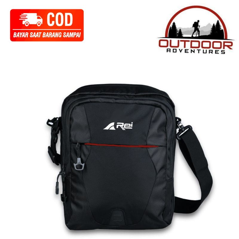 TAS SELEMPANG PRIA WANITA OUTDOOR ZIPPER RED