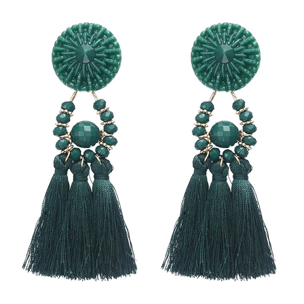 Hu Hu Hu Hu Hu Alat Bantu Pasang Kacamata♡ Anting Gantung Statement Wanita Desain Manikmanikrumbai Gaya Vintageetnik Untuk Hadiah