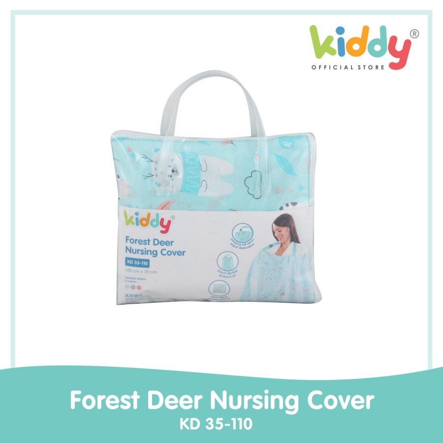 Kiddy Forest Deer Nursing Cover KD 35-110 Kiddy Apron Ibu size 100cm x 70cm