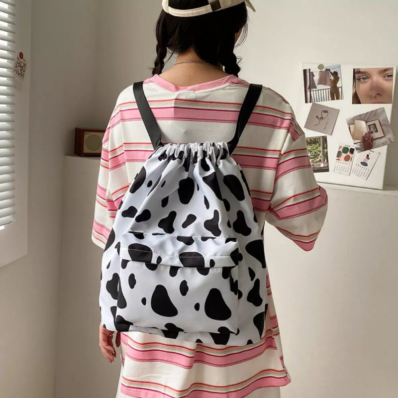 HDS_BAG / JOLLYCOW Tas Ransel Serut Backpack Multifungsi Tas Ransel Wanita Fashion