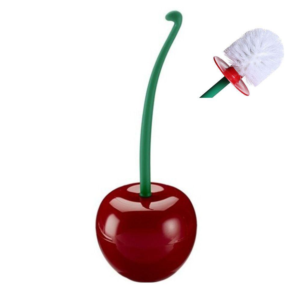 Top Cherry New Bathroom Suit toilet Brush holder Sikat Wc Tempat Sikat Wc Lovely