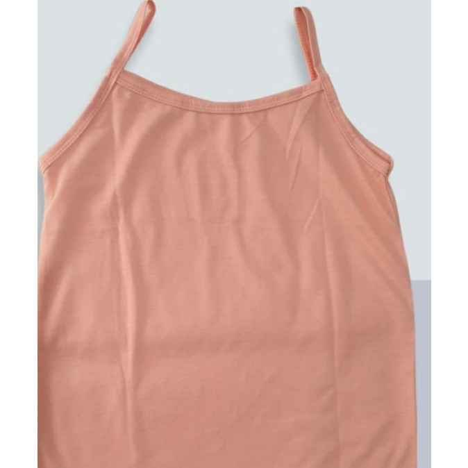 Tangtop/Tank top Kaos dalam Singlet Cewe Perempuan Dewasa size M - XXL bahan adem berkualitas-Peach Tua
