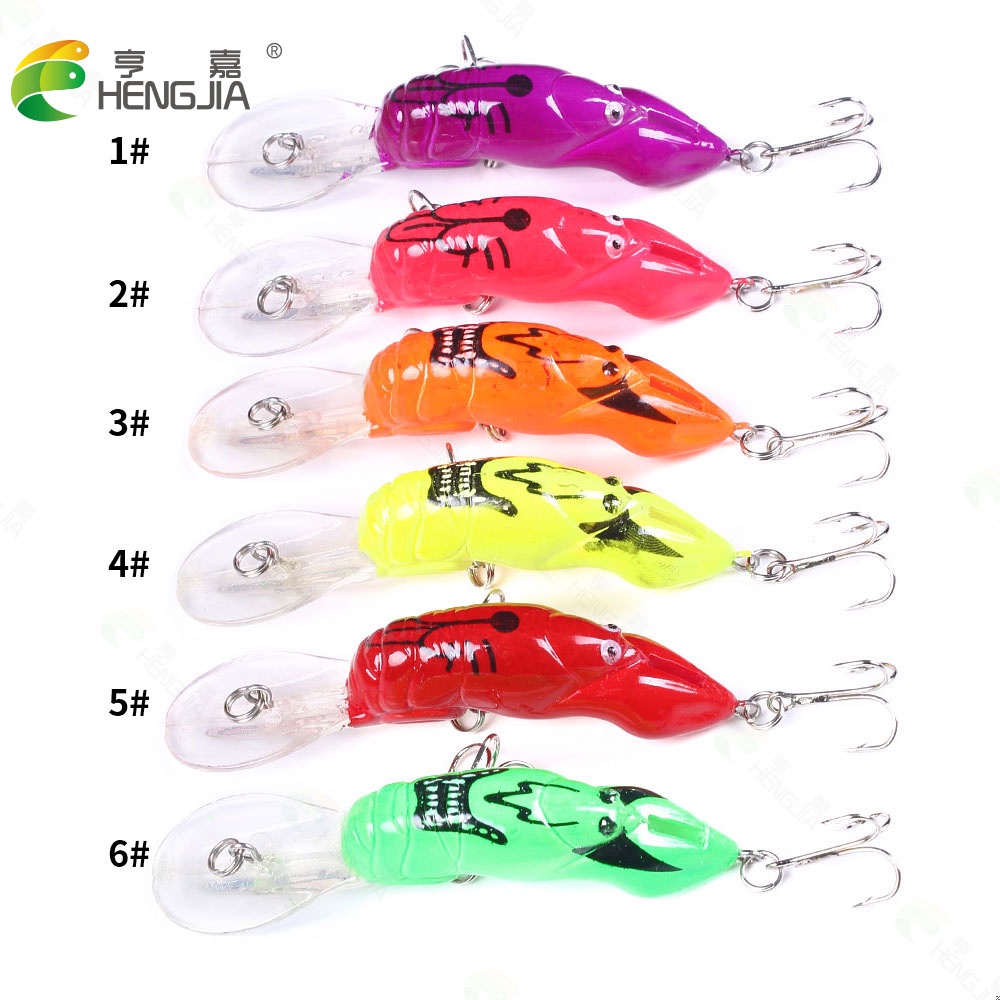 Hengjia 1pc Long Tongue Umpan Pancing Fishing Lure Tiruan Bentuk Ikan Kecil 8.5cm 8.2g Minnow Hard Bait Bahan Plastik Fishing Tackle