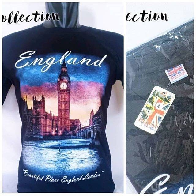 Kaos england hitam kaos london hitam