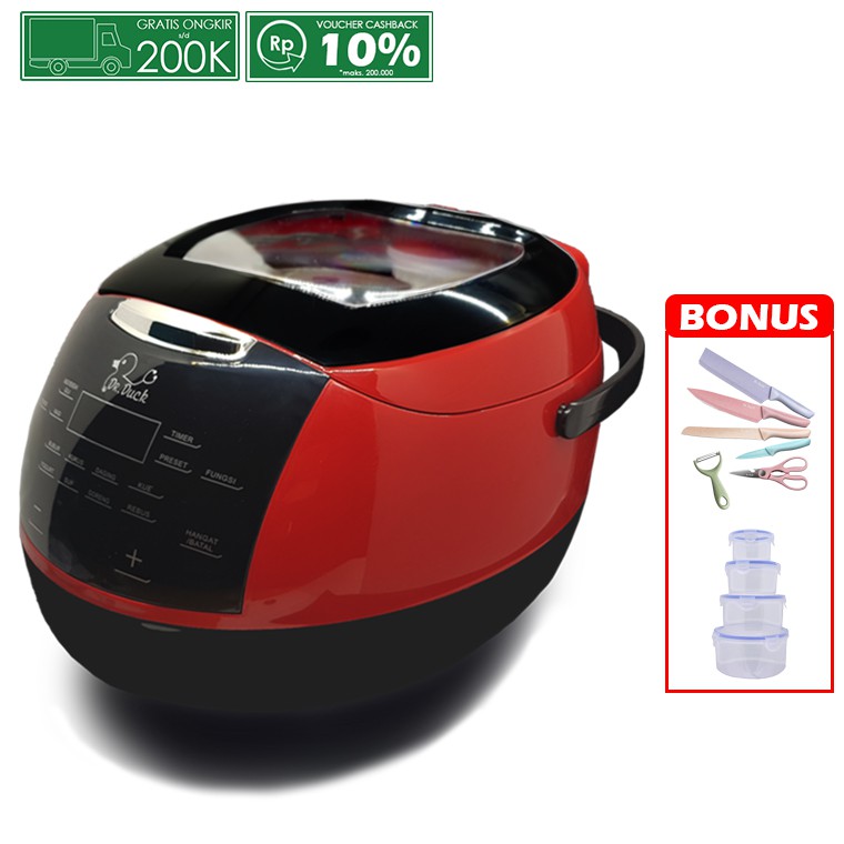 DR. Duck - Low Carbo PRO Rice Cooker dgn Fungsi Lebih Komplit