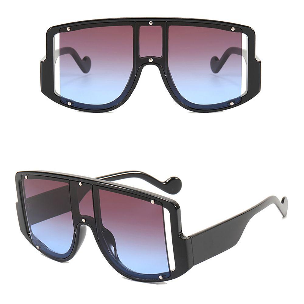 [Elegan] Kacamata Hitam Persegi Fashion Perlindungan UV Bingkai Besar Korea Perempuan Pria Kacamata Anti Radiasi Untuk Wanita Sale Rivet Eyewear Women Glasses