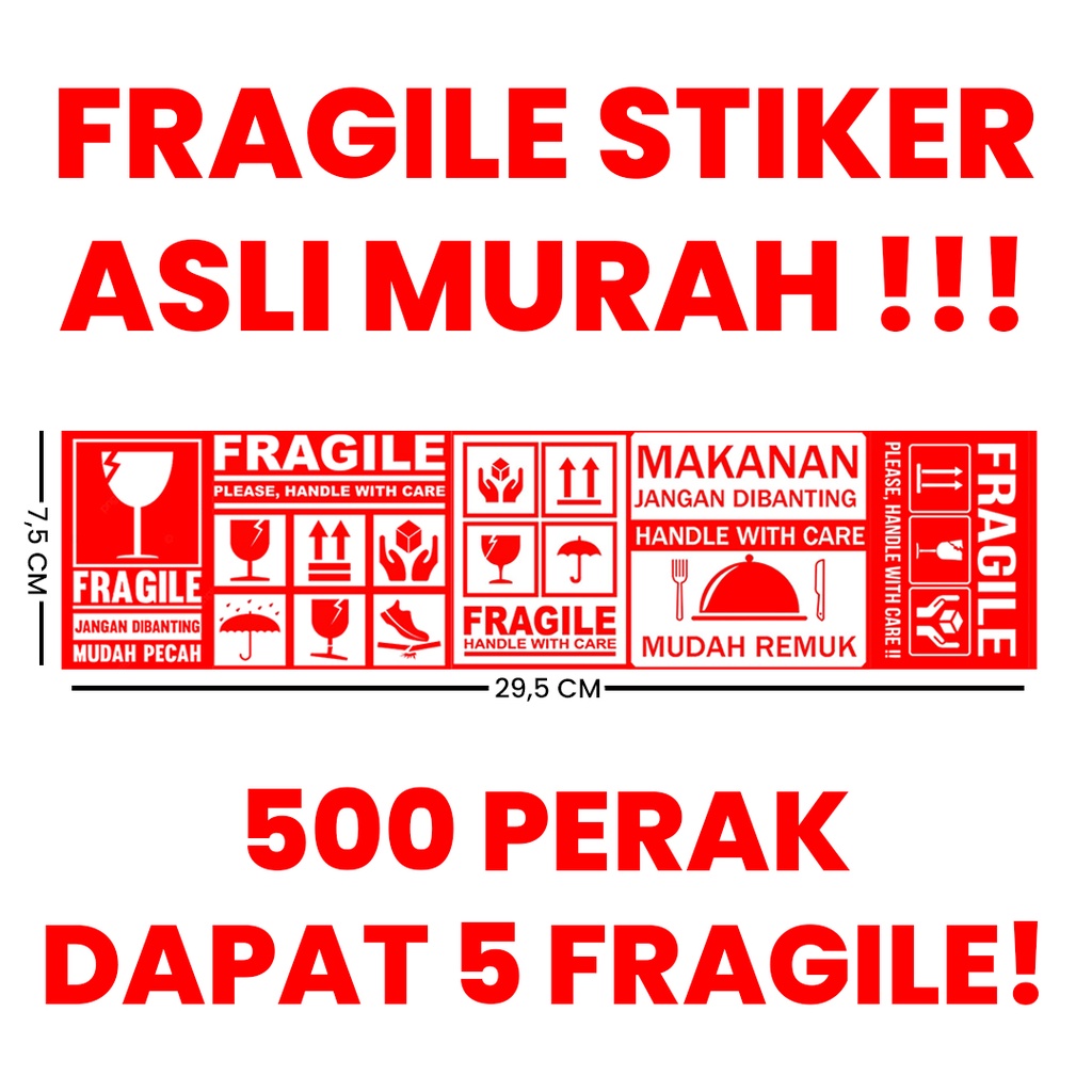 

FRAGILE STIKER | STIKER PECAH BELAH | FRAGILE MURAH | FRAGILE BARANG | STIKER FRAGILE | FRAGILE 100PCS | STIKER CHOROMO | LAKBAN BARANG | STIKER FRAGILE PECAH BELAH