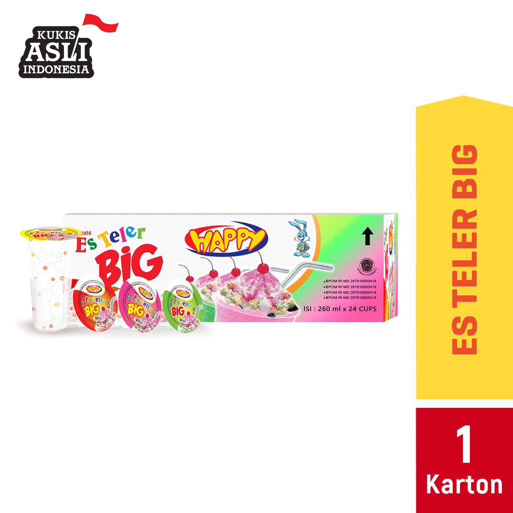 

Happy BIG Es Teler 260 ml (1 Karton isi 24 pcs)