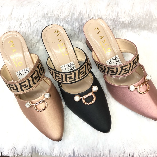 Sepatu Hak Wanita Model Fendi - High Heels Wanita