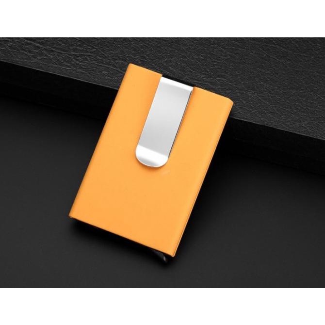 

Office & Stationery | Document Organizer | Luxury Men Automatic Pop Up Aluminum Card Holder Rfid Blocker Yellow | Best Seller