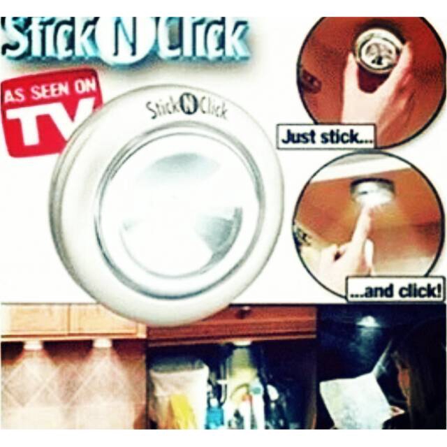 Stick N Click Lampu Emergency Tinggal Tempel dan Tekan