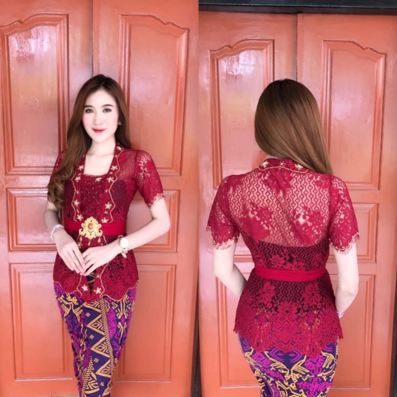 kebaya jadi payet pendek dan modif