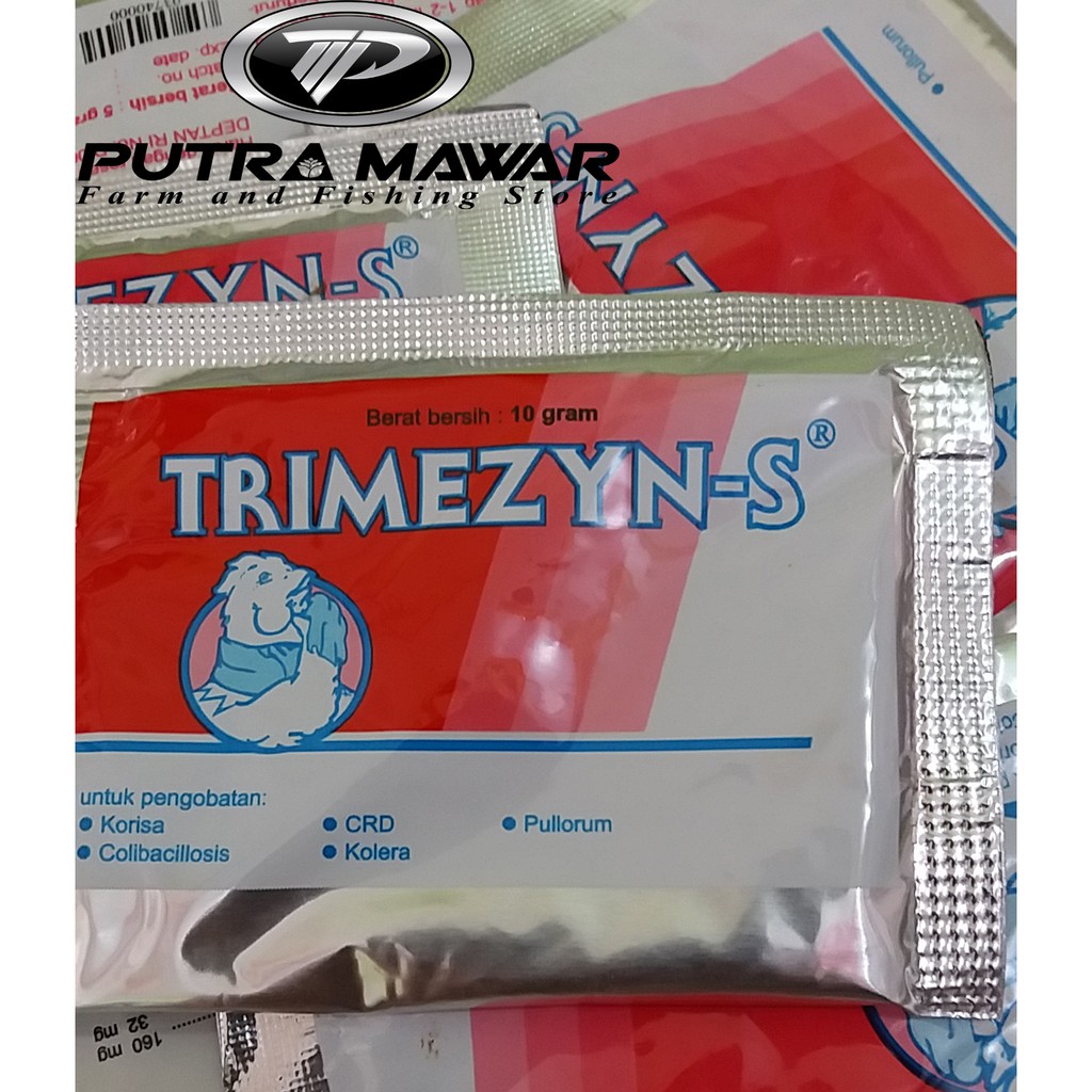 obat ayam trimezyn-s 10gr-obat flu ayam-obat ngorok ayam-obat berak kapur ayam