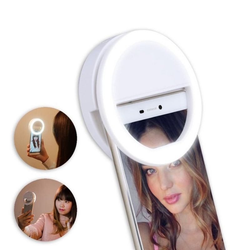 Selfie Ring Light / Universal Ring Light / Ring Light Jepit Di Hp - Lampu Selfie di Handphone