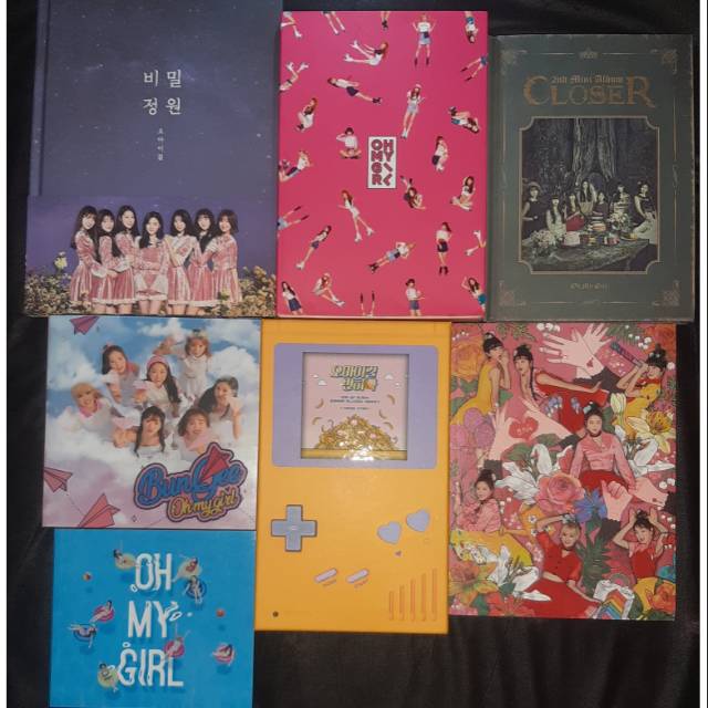 Oh My Girl Album ( Secret Garden Pink Ocean Aing Bungee Banhana Coloring Book )