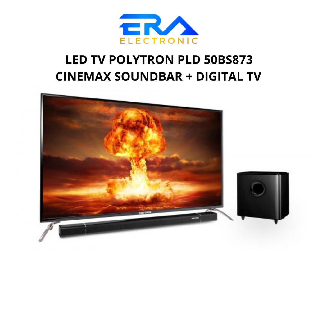 DIGITAL TV LED TV POLYTRON PLD 50BS873 CINEMAX SOUNDBAR  Garansi Resmi