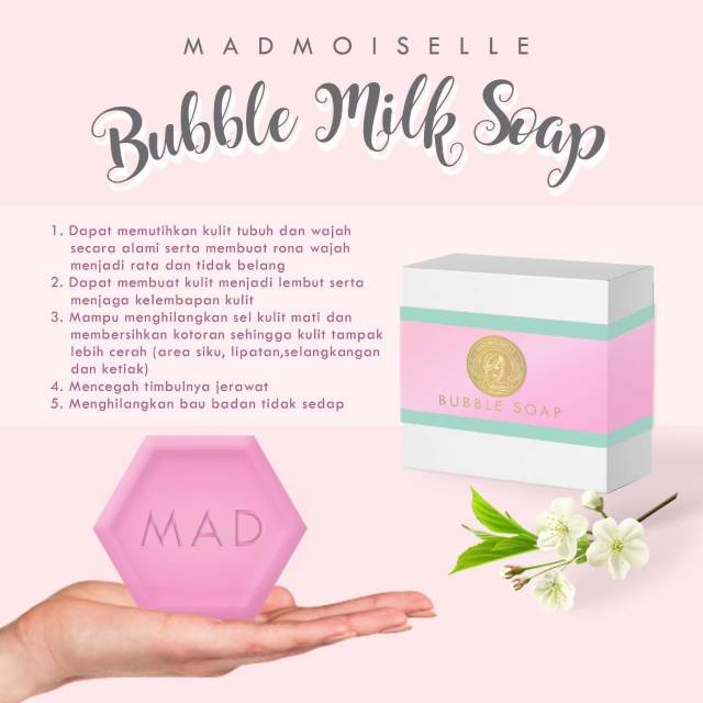 

Bubble milk soap