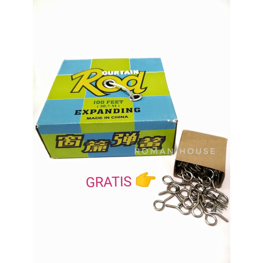 Kawat Per Pengait Gorden Kolong Dapur Jendela Etalase Gorden Minimalis