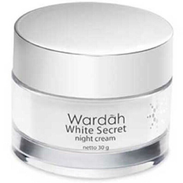 [ night 30 gr ] wardah white secret night cream 30 gr - wardah crystal secret night cream