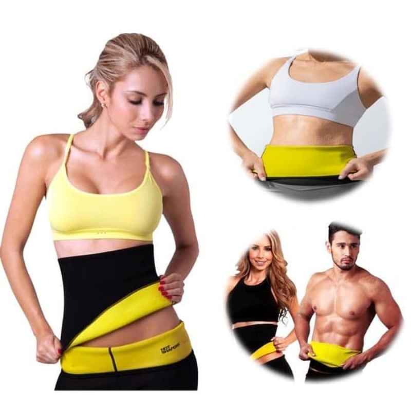 HOT SHAPERS Belt Power Korset Pembakar Lemak Pria dan Wanita Korset Pria Wanita Hot Shapers Pelangsing Pengecil Perut Pembakar Lemak Neotex Korset Badan Sport