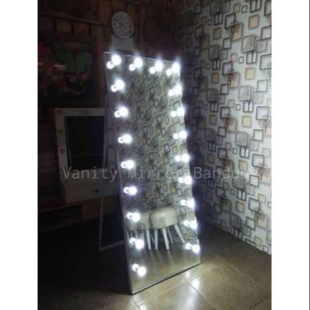 Vanity Mirror Frameless Cermin Dinding Cermin Led Termurah Shopee Indonesia