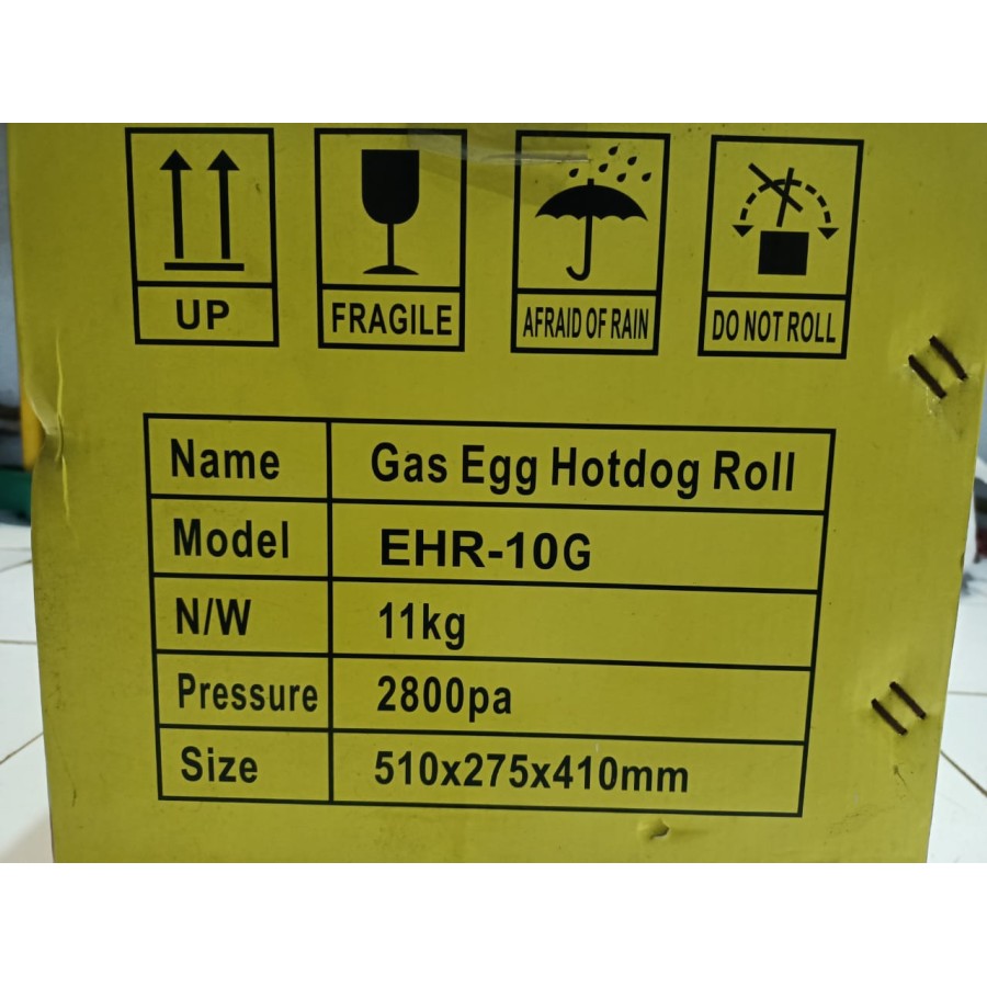 Chefer mesin sosis telur Gas Egg Hotdog roll EHR-10G gas 10 lubang