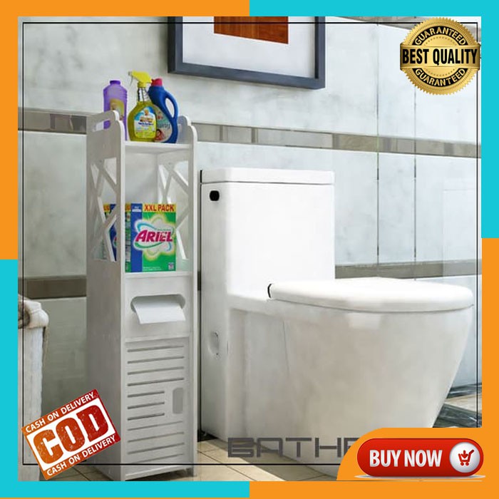 RAK KAMAR MANDI MINIMALIS RAK SERBAGUNA RAK SUDUT VINTAGE DEKORASI RUMAH RAK BERDIRI FURNITURE MP355