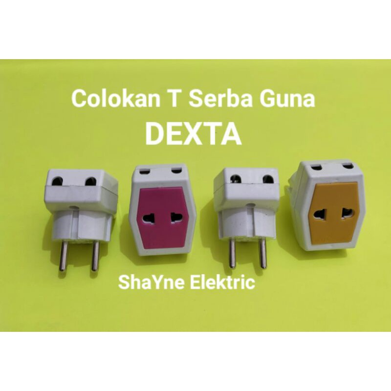 Steker T Multi Dexta / Colokan T Mini Murah