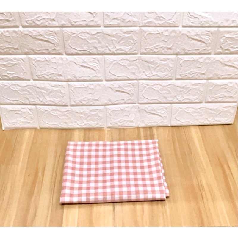 KAIN PIKNIK / KAIN PIKNIK DUSTY PINK / KAIN AESTHETIC / KAIN KOTAK DUSTY PINK / TIKAR/ TIRAI/ TAPLAK