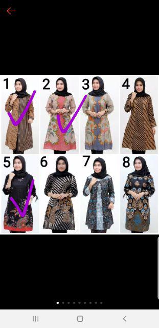 Terbaru Serut Genes Jelita Tunic Navbor Yelbor Whitbor Creambor Tunik Batik Modern Hrb030 Dolbi Dob