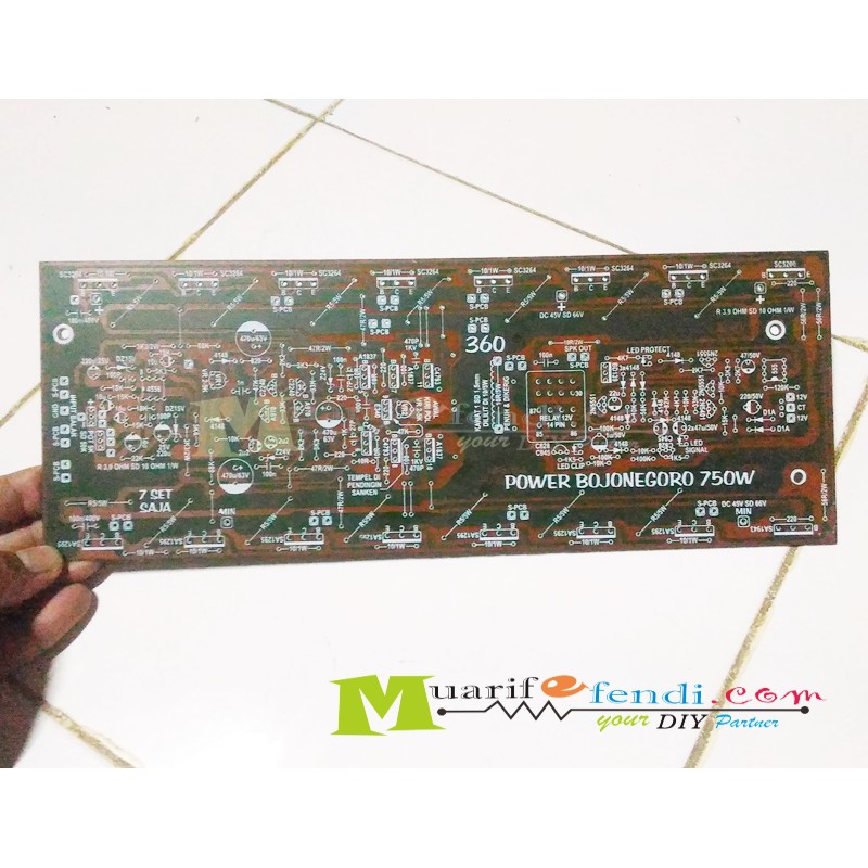 PCB Power Amplifier 750Watt Sanken 8 set panjang 30cm plus protector