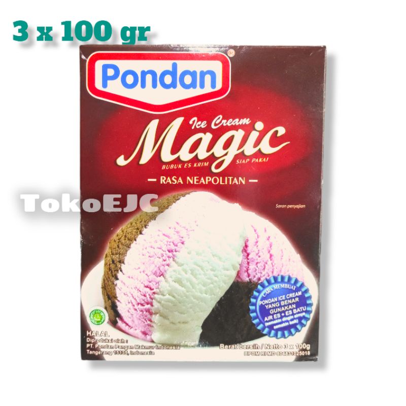 

Pondan Ice Cream Magic Neapolitan 3rasa x 100gr