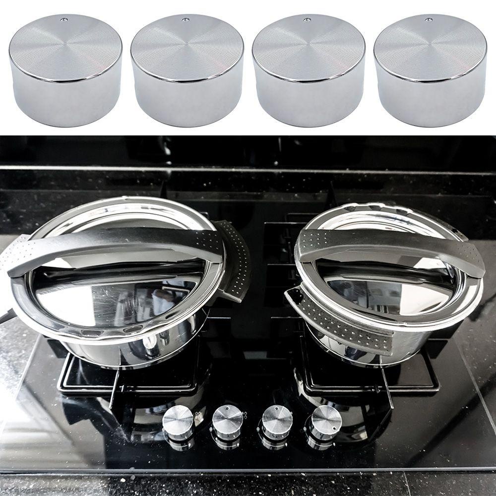 Top 2/4Pcs Saklar Putar Kualitas Tinggi Kompor Gas Burner Oven Bahan Alloy Bagian Peralatan Masak