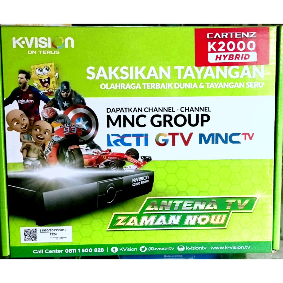 Kvision Ku Band Dan Bisa C Band Hd Gratis 2 Bln Paket All Ch