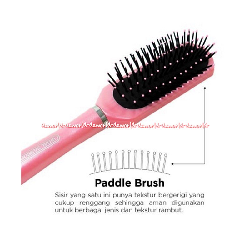 Vidal Sasson 8307 Professional Styling Comb Sisir Untuk Blow Rambut